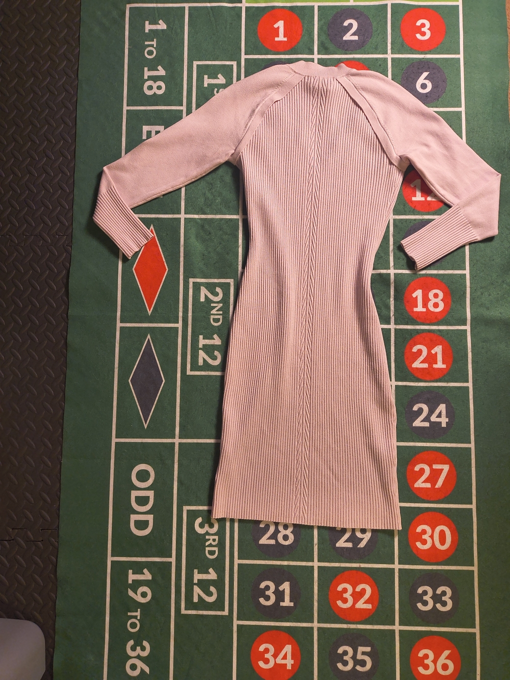 NWT Guess by Marciano Barbi Mauve Pink Ribbed Gold Button Sweater Dress L - Picture 13 of 14